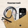 Лампа для читання книги на шию Glocusent Gray (два гнучких LED ліхтарі)