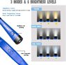 Ліхтар на шию кращий за налобний  для читання книги Glocusent Upgrade Blue LED підствіткам USB type C