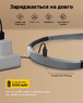 Ліхтар для читання книги на шию Glocusent Upgrade Gray (два гнучких LED ліхтарі)