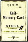 Knit memory-card, книт мемори кард, вязальной машины stoll сms